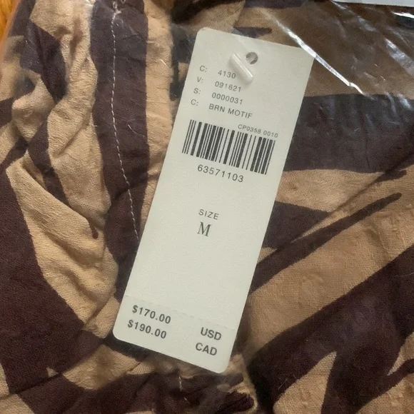 blue or brown dress New Anthropologie Brown Strapless Embroidered 
